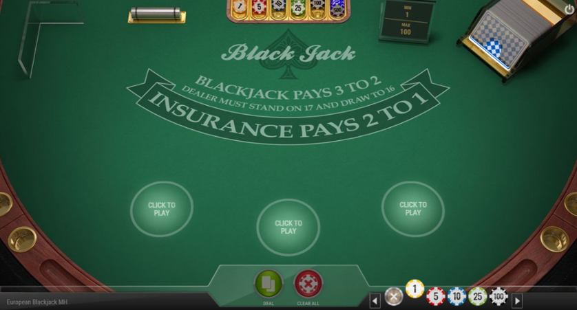 Blackjack europeo