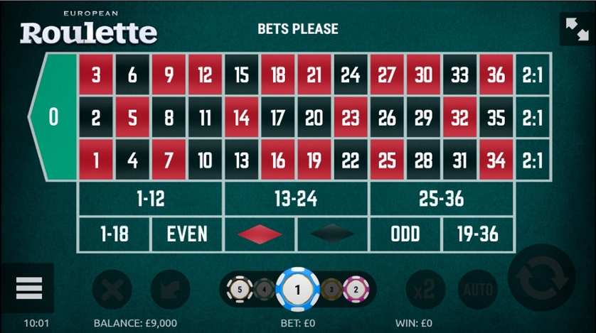 Ruleta Europea (G.Games)