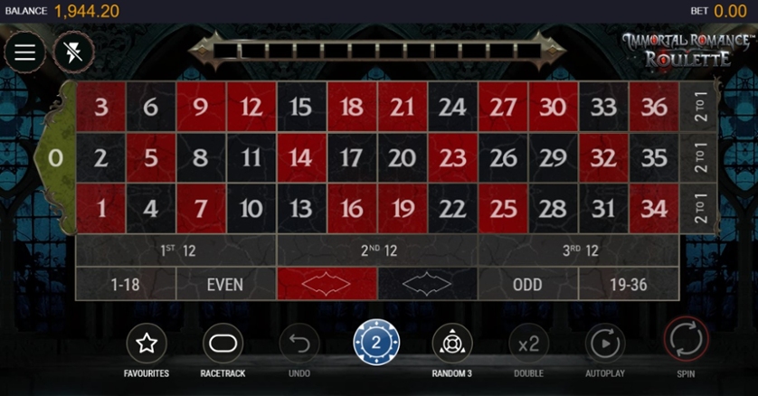 Immortal Romance Roulette
