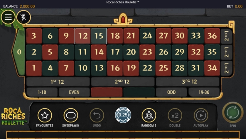 Roca Riches Roulette