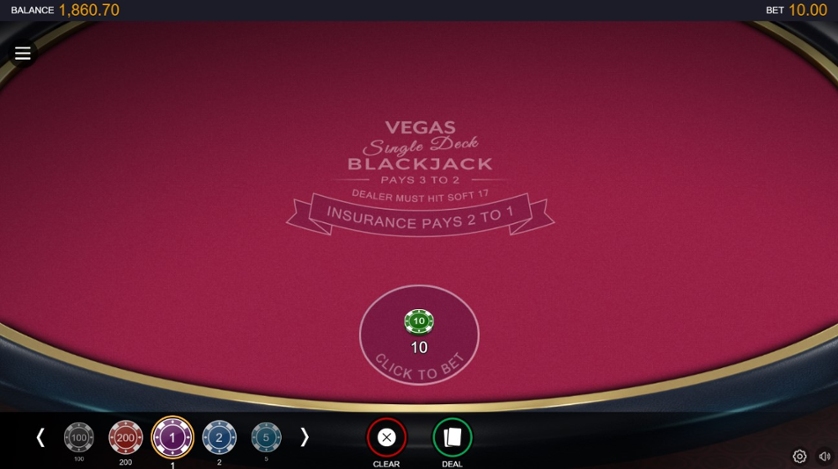 Vegas Single Deck Blackjack — Juega 100% gratis en modo demo 2 Blackjack de un solo mazo Vegas.jpg