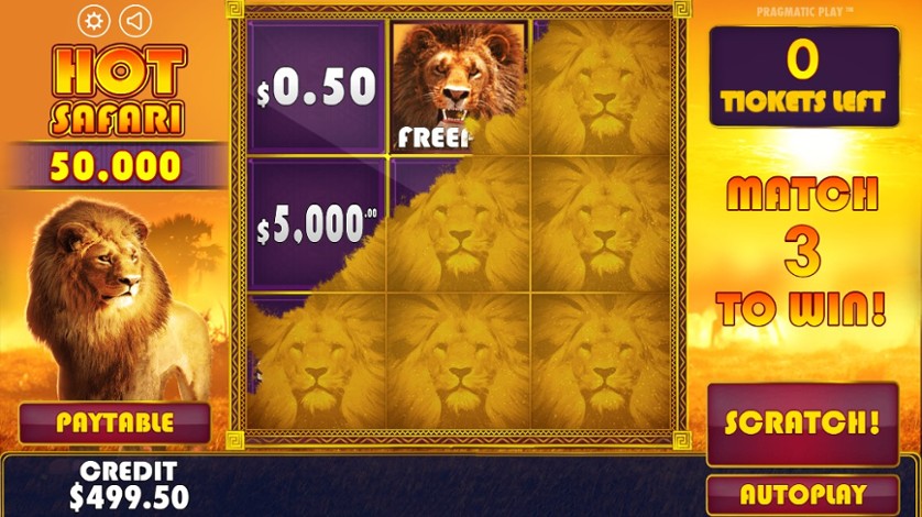 Hot Safari Scratchcard