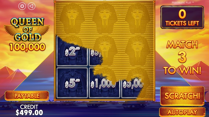 Queen of Gold Scratchcard