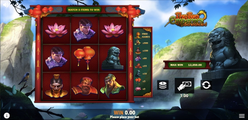 The Two Emperors Scratchcard — Juega 100% gratis en modo demo 2 The Two Emperors Scratchcard