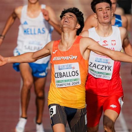 Aaron Ceballos and Ander Garaiar lead the good Spanish debut in the European Sub-20