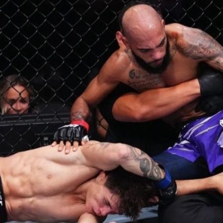 Lone'er kavanagh, the chosen one by Ilia Topuria, falls knocked out in UFC Shanghai by Charles Johnson