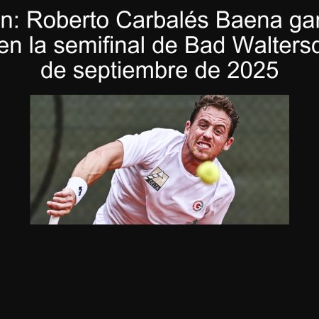 Predicción: Roberto Carbalés Baena ganará a Vit Kopřiva en la semifinal de Bad Waltersdorf el 20 de septiembre de 2025
