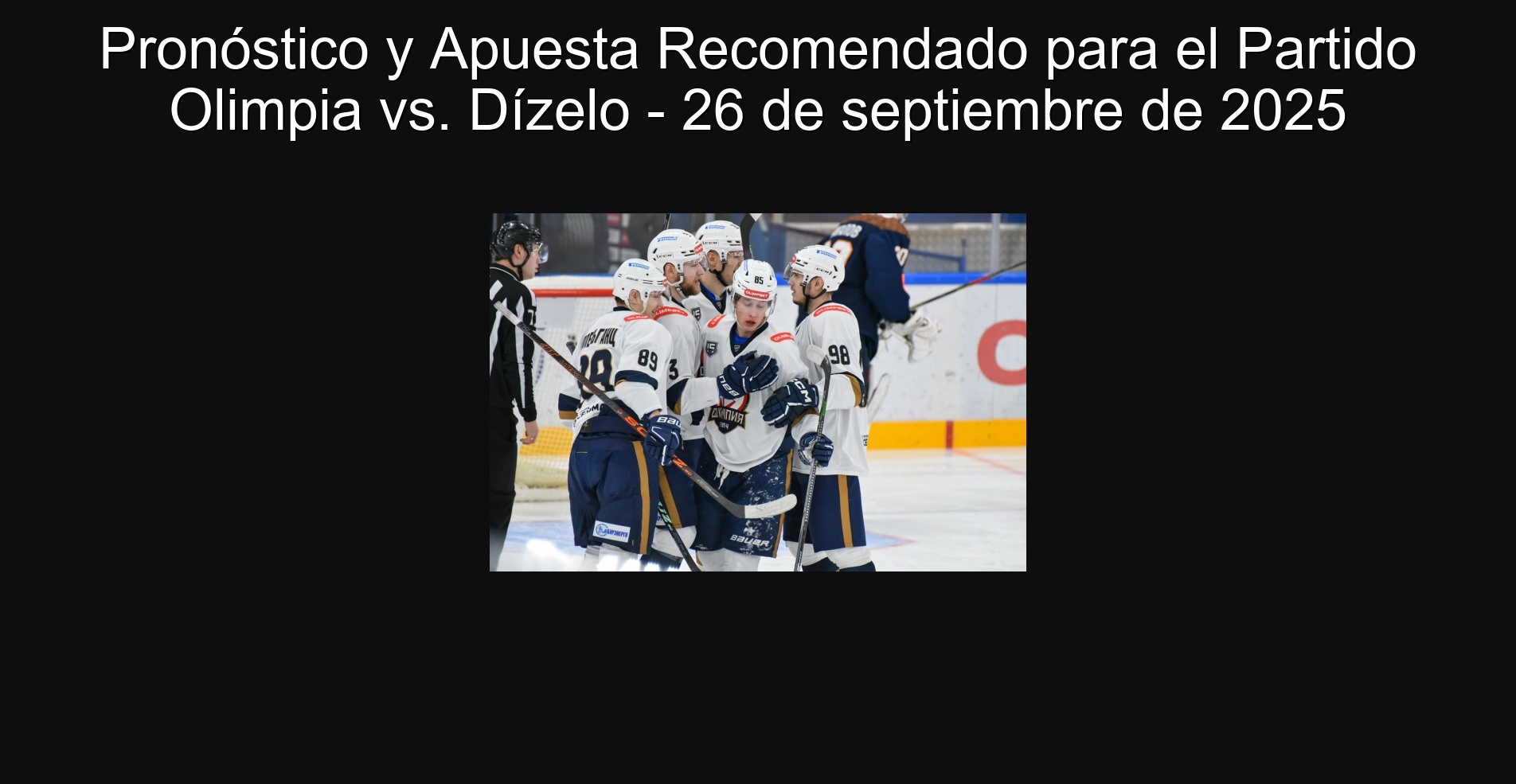 Forecast and recommended commitment to the Olimpia Vs. Give it - September 26, 2025