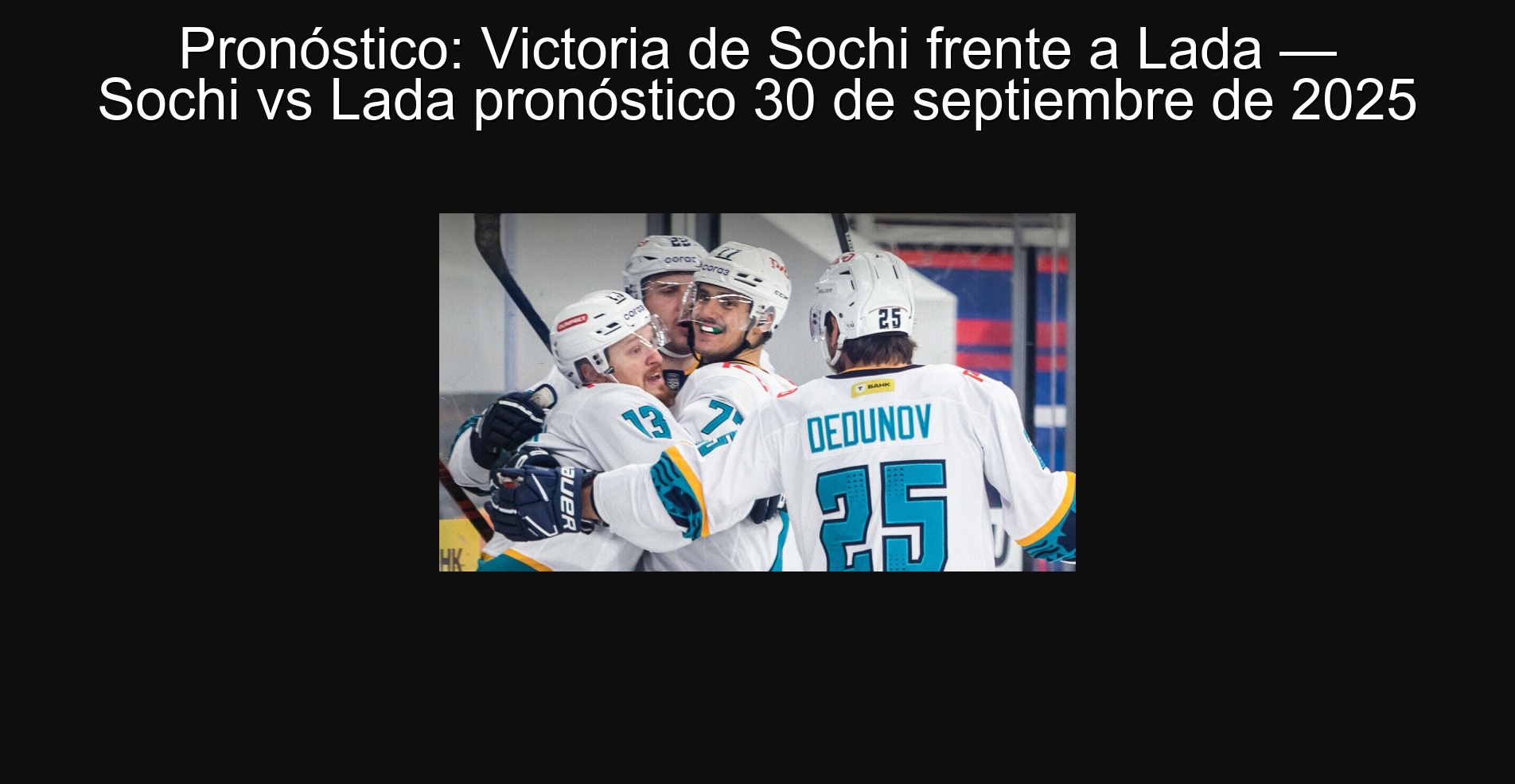 Forecast: Victoria de Sochi against Lada - Sochi vs lada forecast September 30, 2025
