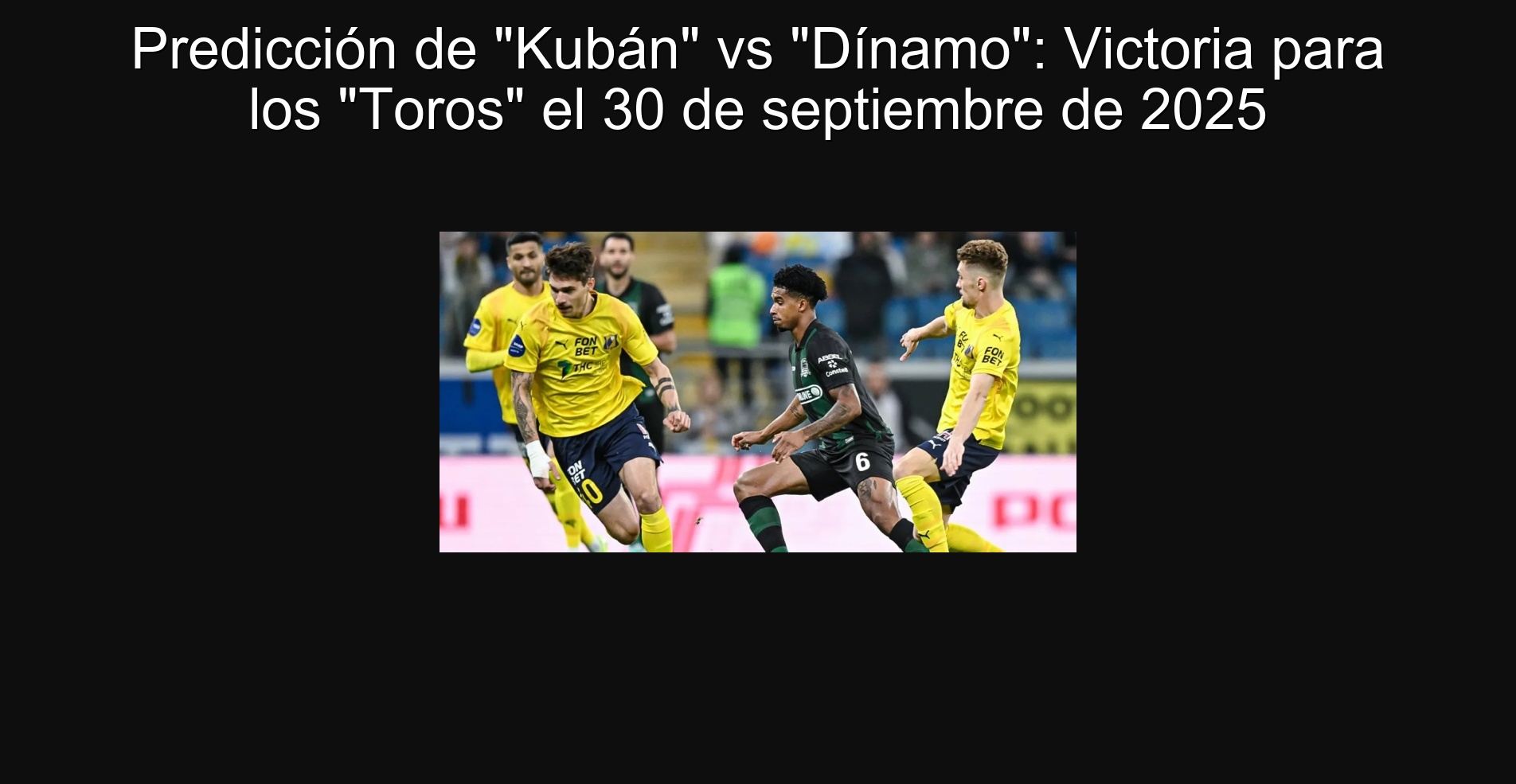 Prediction of 