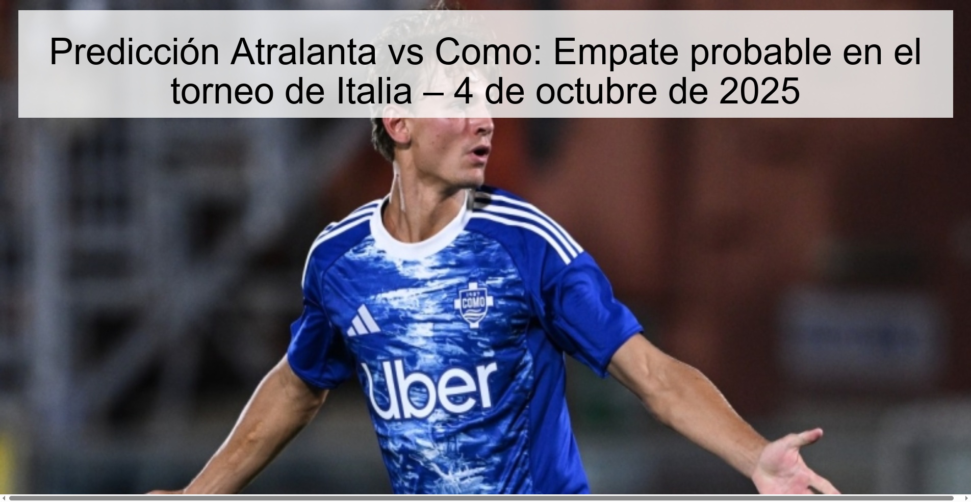 Predicción Atralanta vs Como: Empate probable en el torneo de Italia – 4 de octubre de 2025 1 308296