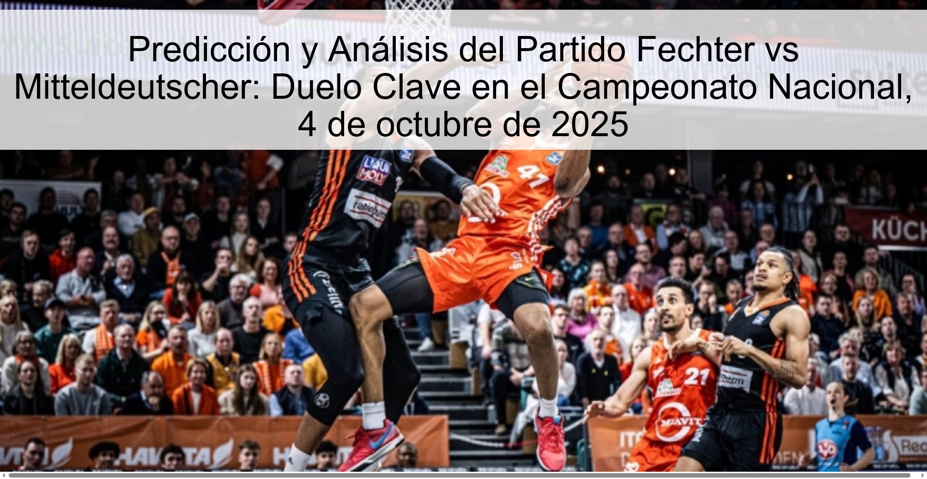 Predicción y Análisis del Partido Fechter vs Mitteldeutscher: Duelo Clave en el Campeonato Nacional, 4 de octubre de 2025
