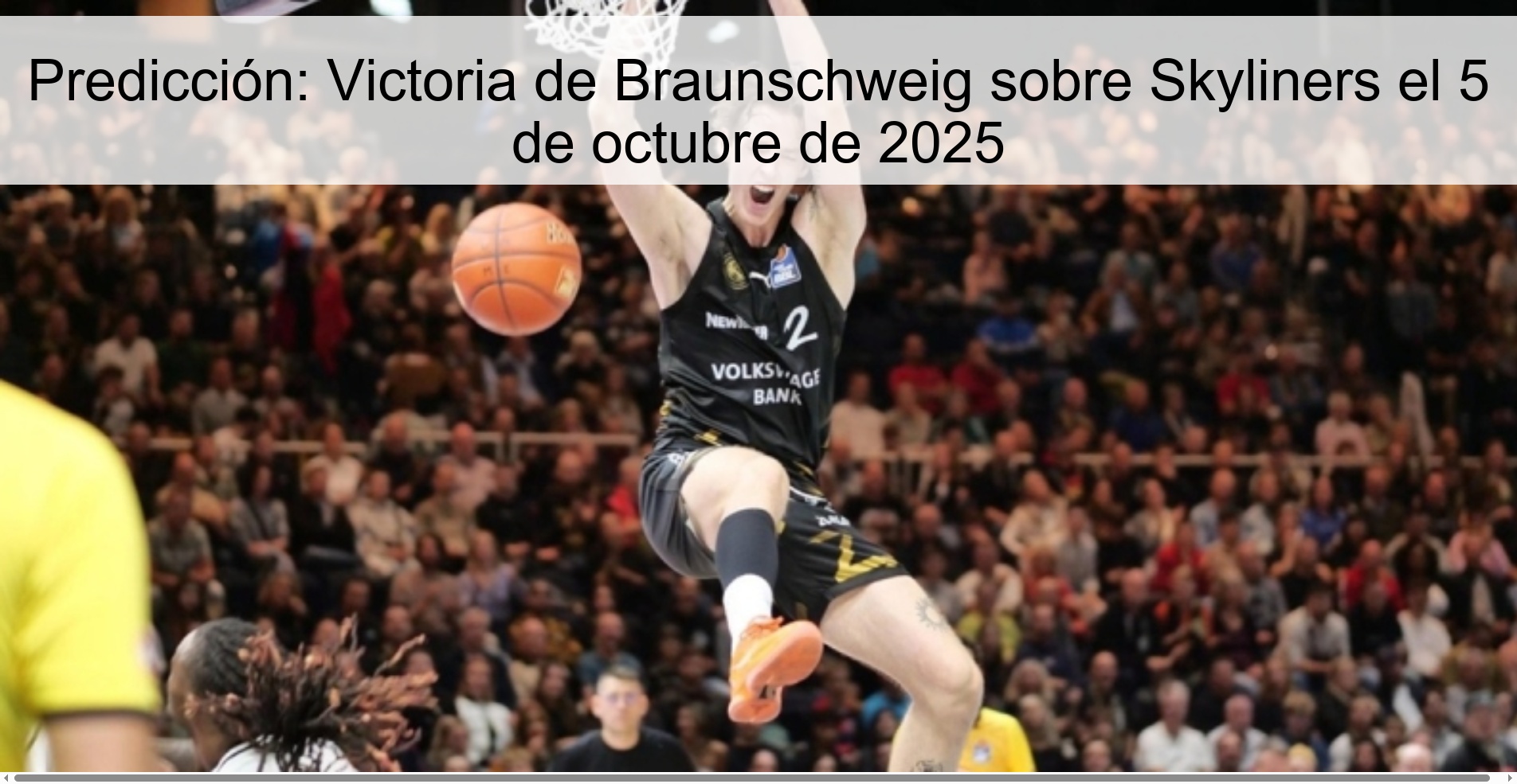 Prediction: Braunschweig victory over Skyliners on October 5, 2025