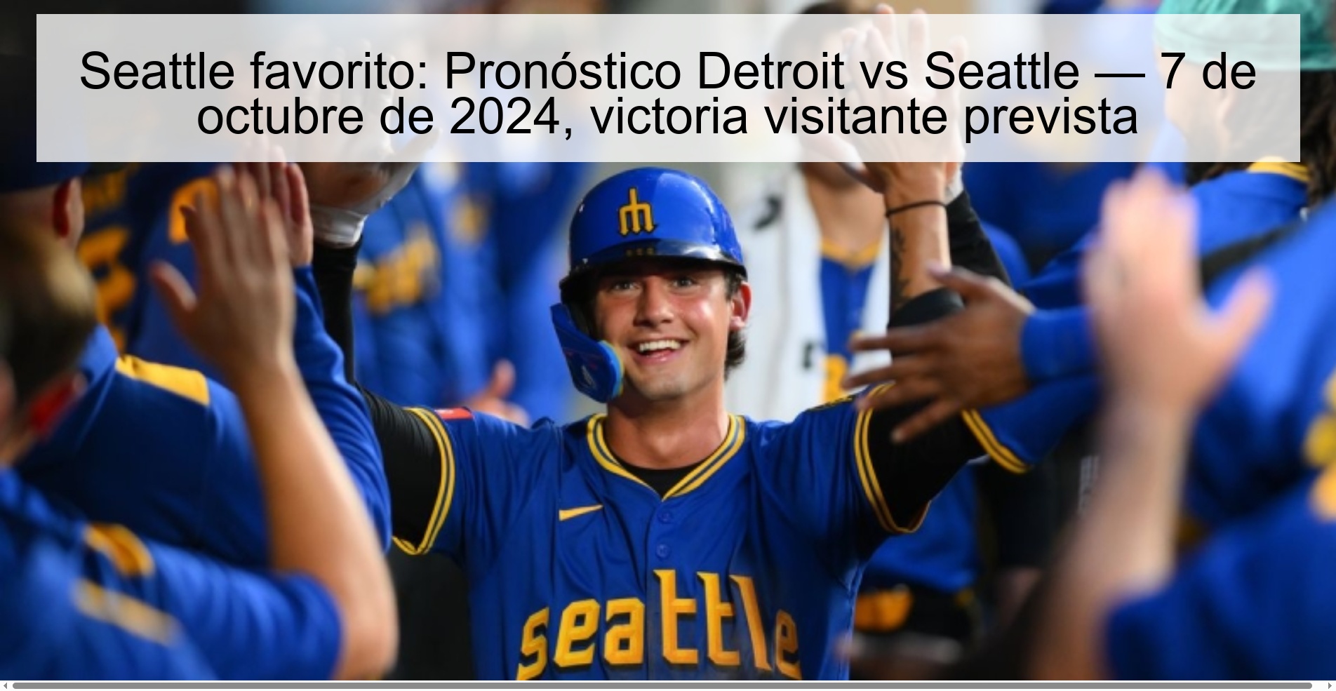 Favorite Seattle: Detroit vs Seattle Prediction — October 7, 2024, expected away win