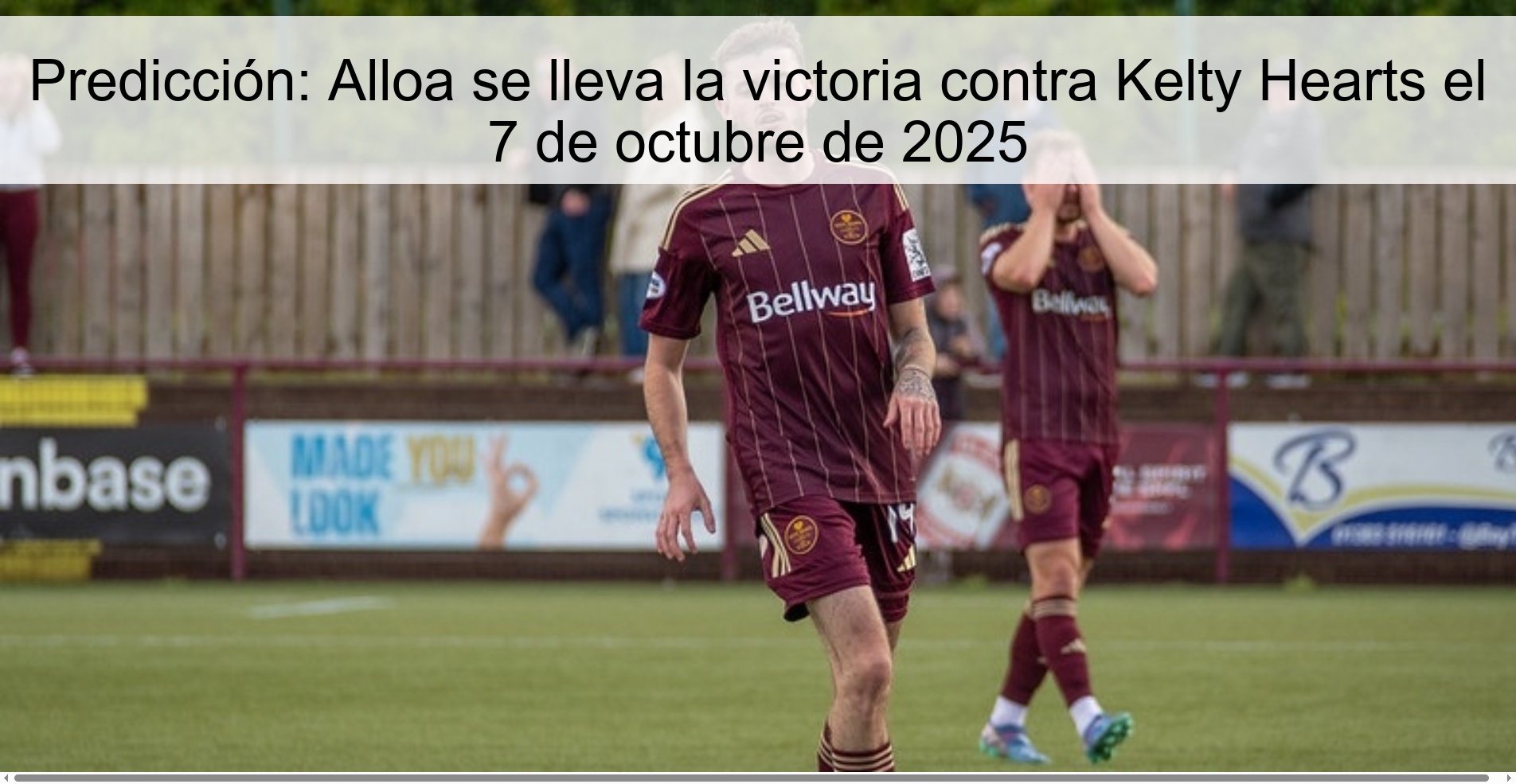 Prediction: Alloa takes the victory against Kelty Hearts on October 7, 2025