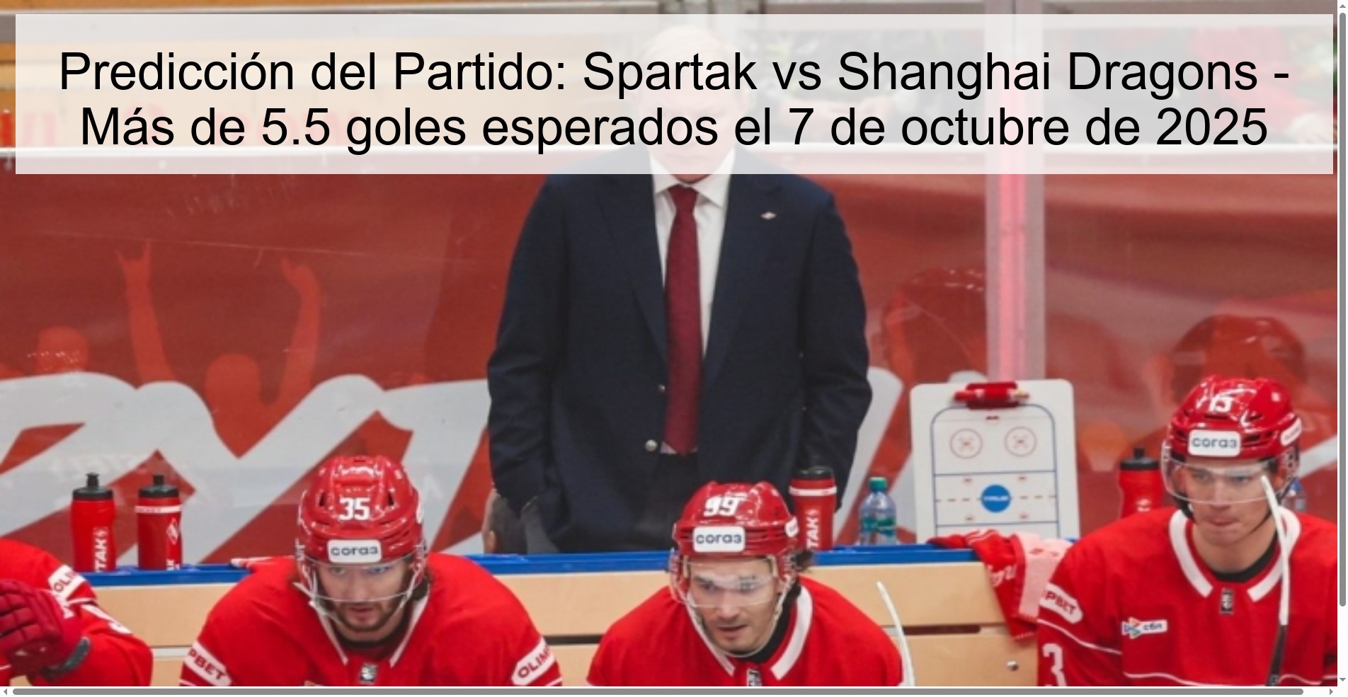 Predicción del Partido: Spartak vs Shanghai Dragons - Más de 5.5 goles esperados el 7 de octubre de 2025 1 309519