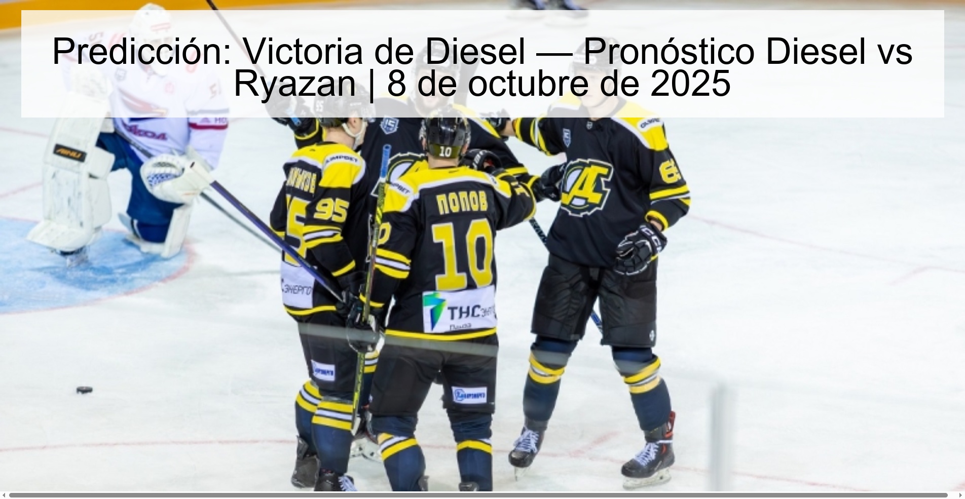 Prediction: Diesel Victory - Diesel prognosis vs Ryazan | October 8, 2025