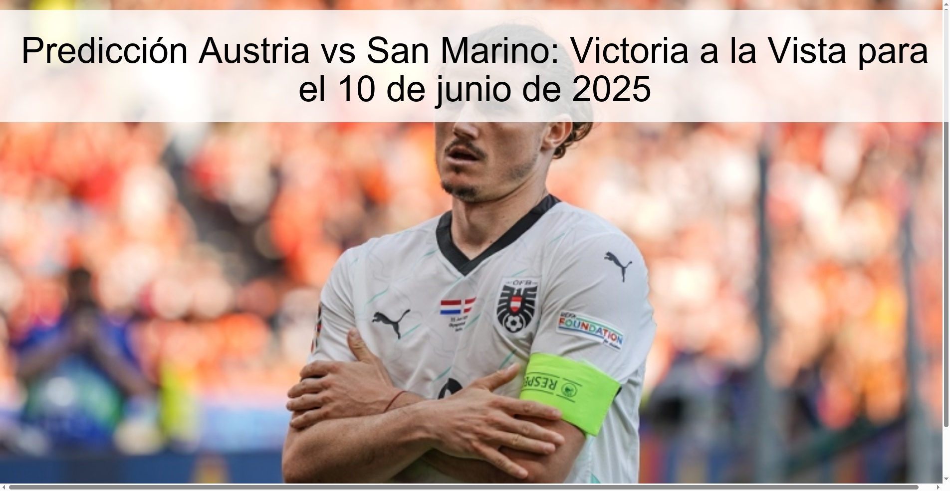 Austria vs San Marino Prediction: Victory in Sight for June 10, 2025