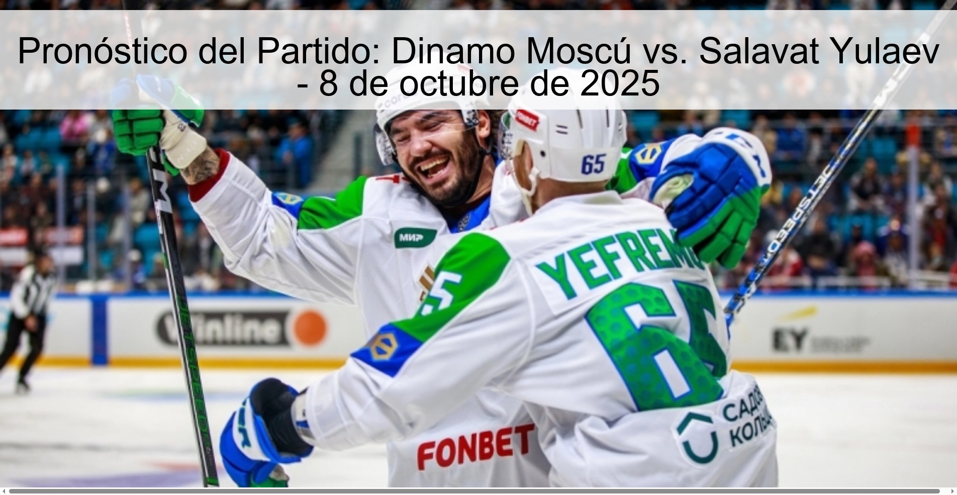 Party forecast: Dinamo Moscow vs. Salavat Yulaev - October 8, 2025