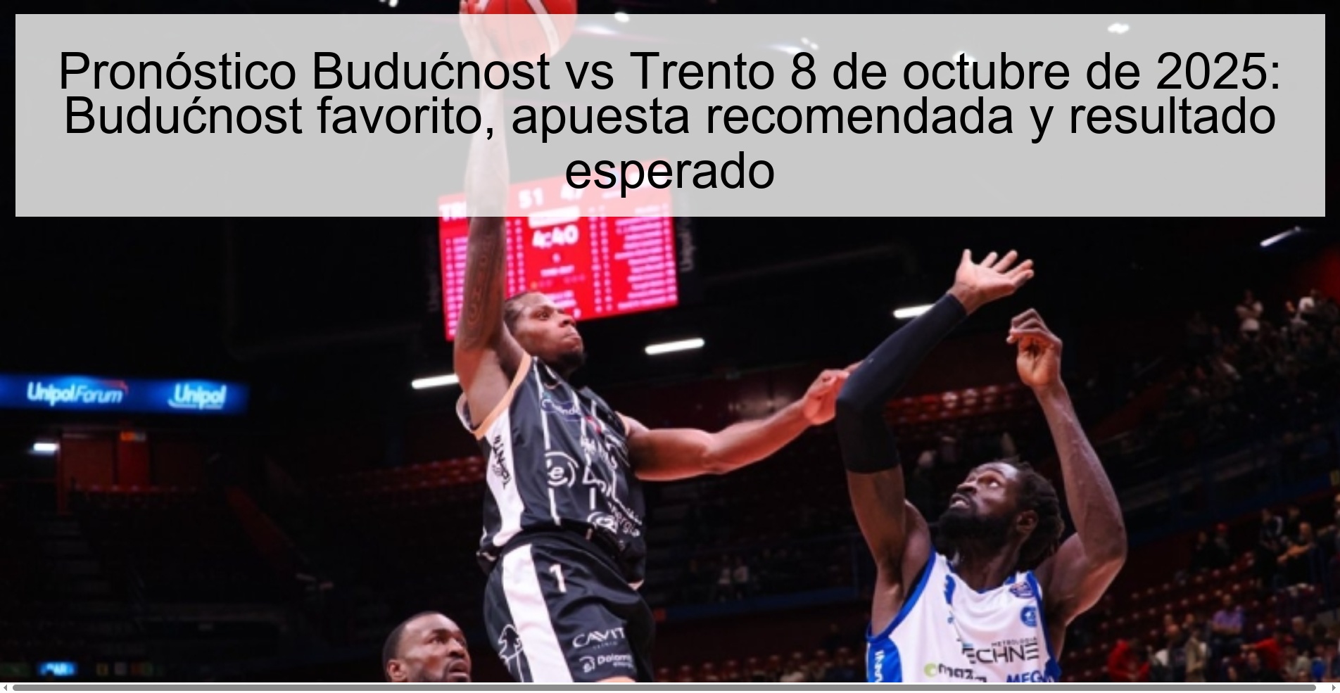 Budućnost prognosis Trento October 8, 2025: favorite Budućnost, recommended commitment and expected result