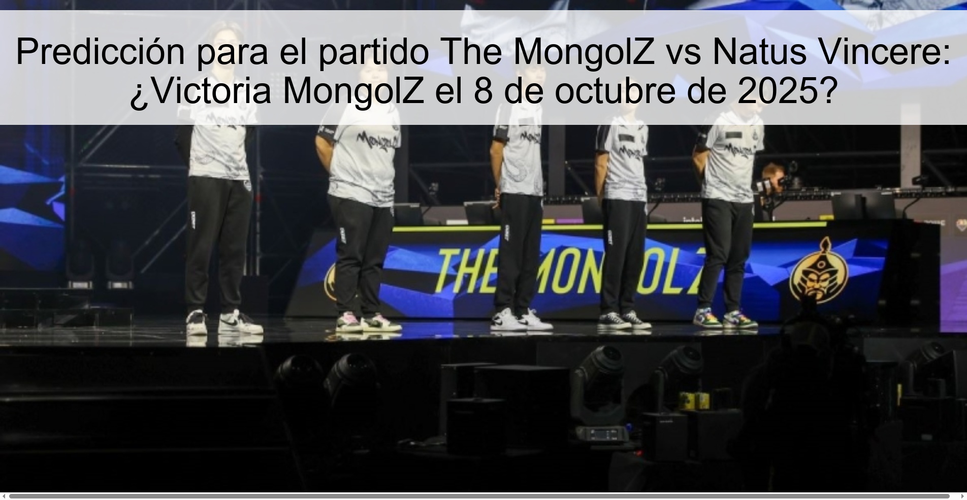 Predicción para el partido The MongolZ vs Natus Vincere: ¿Victoria MongolZ el 8 de octubre de 2025? 1 309970