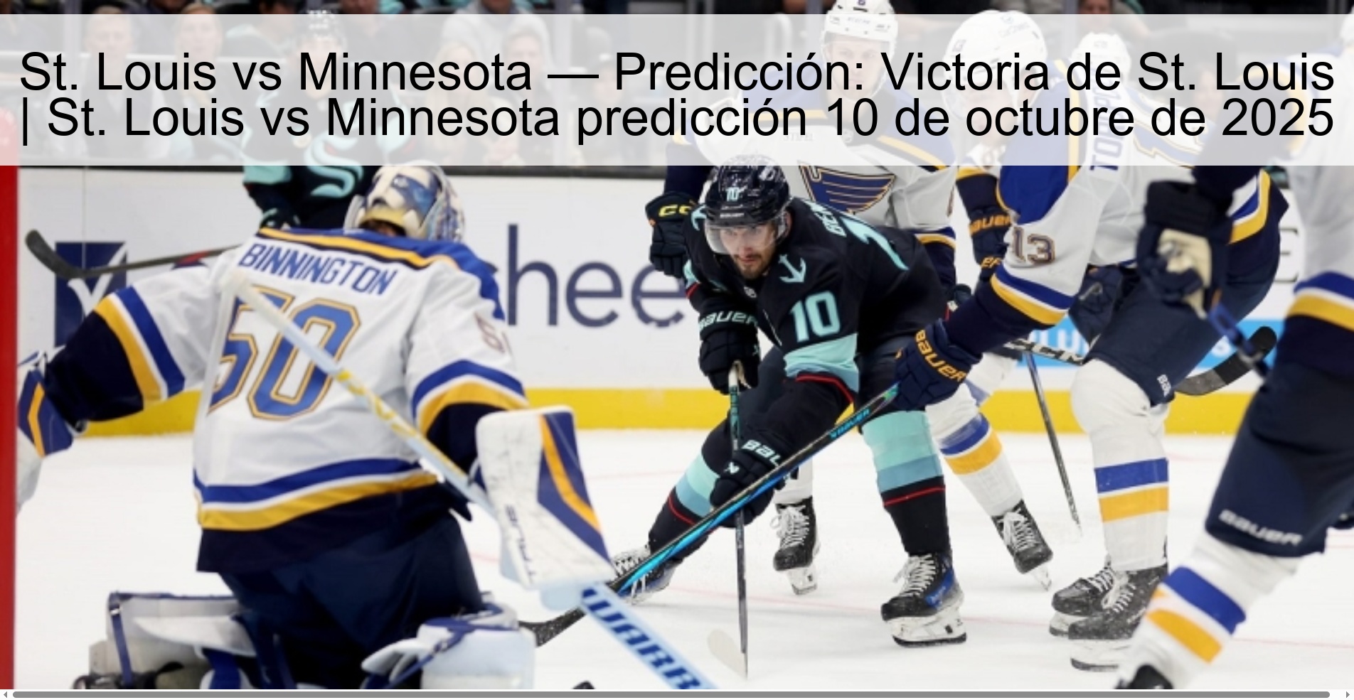 St. Louis vs Minnesota — Prediction: St. Louis Victory | St. Louis vs Minnesota prediction October 10, 2025