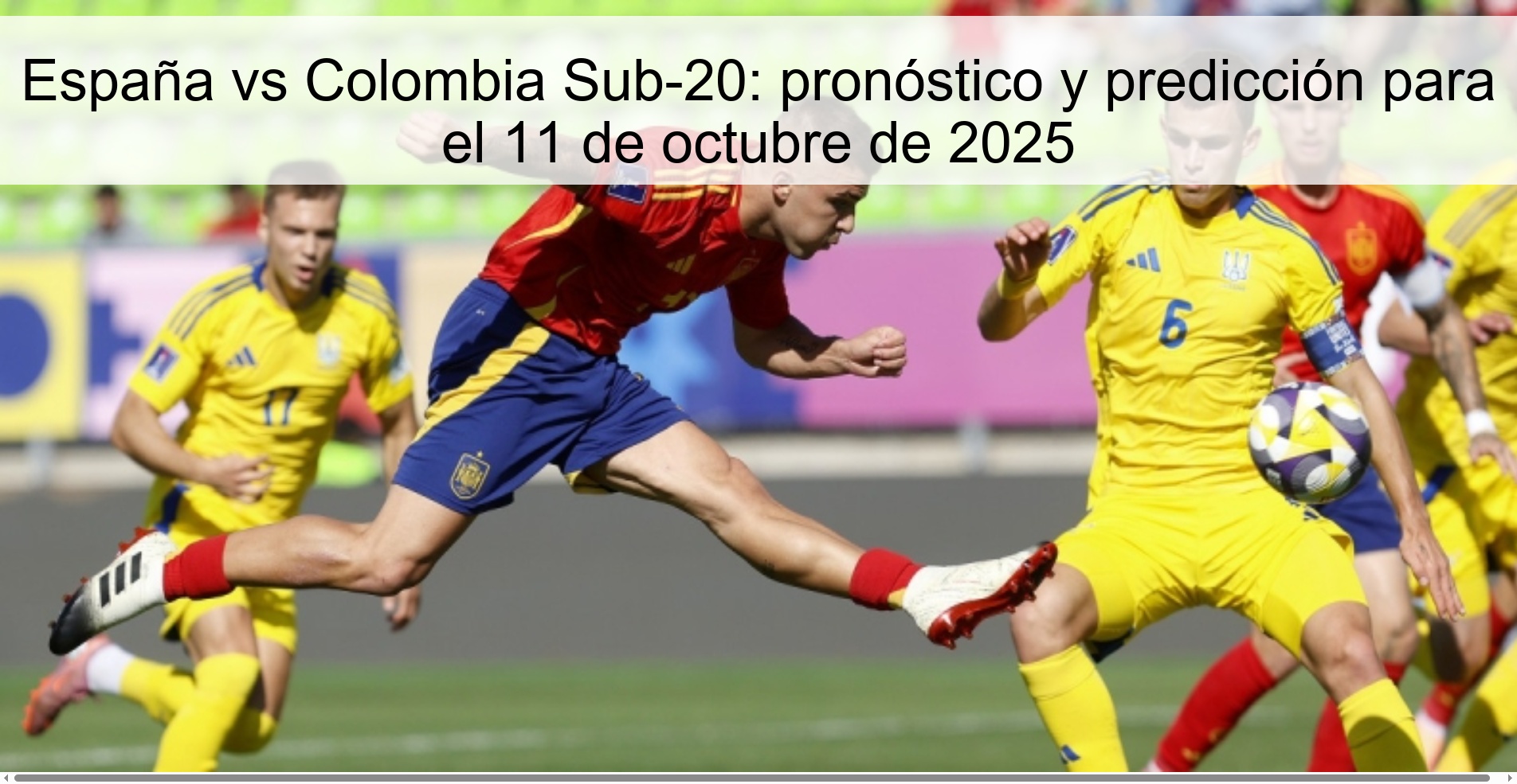 Spain vs Colombia U-20: forecast and prediction for October 11, 2025