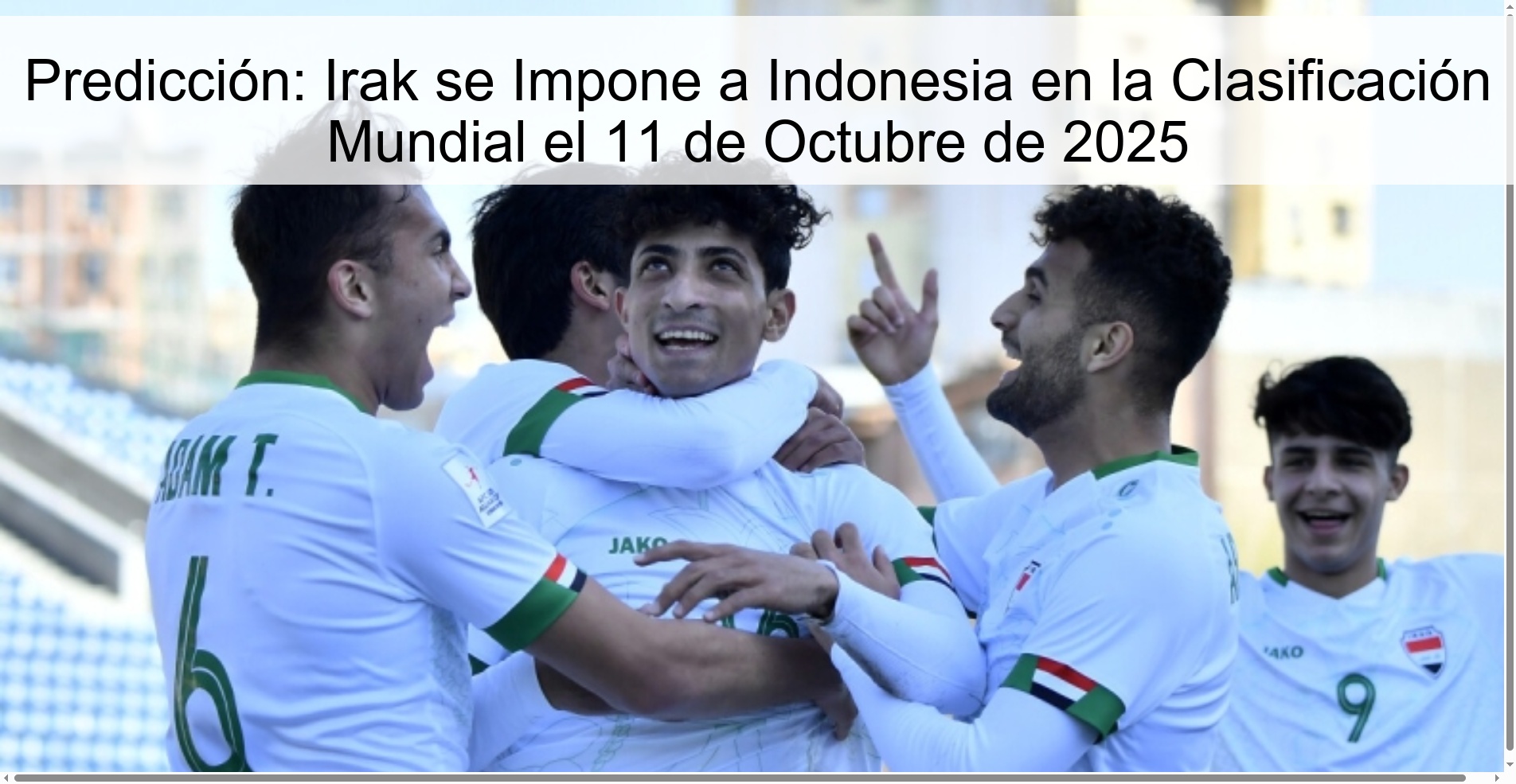 Prediction: Iraq Beats Indonesia in the World Ranking on October 11, 2025