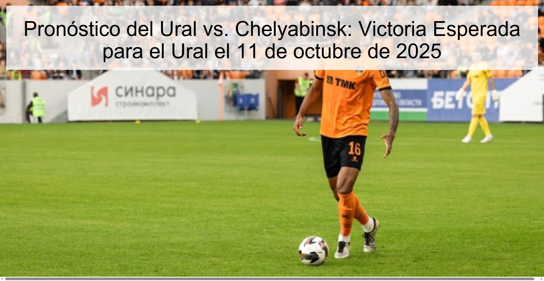 Ural vs. Prediction Chelyabinsk: Victory Expected for Ural on October 11, 2025