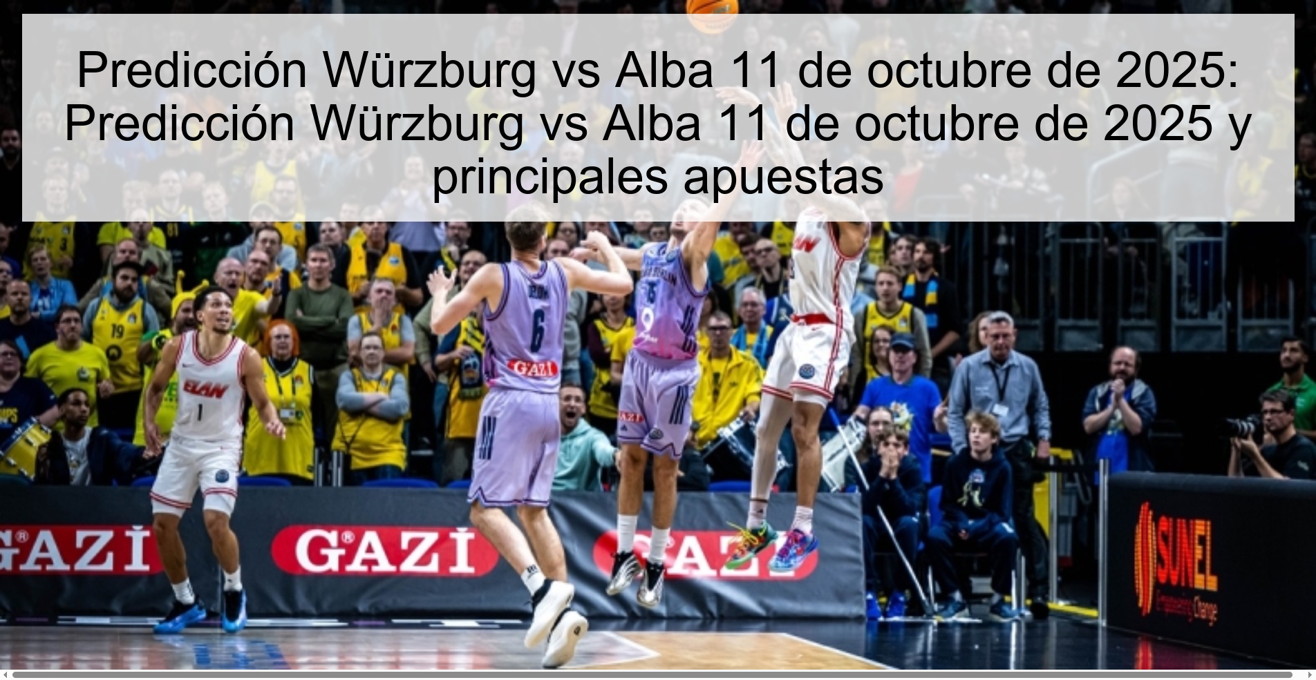 Predicción Würzburg vs Alba 11 de octubre de 2025: Predicción Würzburg vs Alba 11 de octubre de 2025 y principales apuestas 1 Predicción Würzburg vs Alba 11 de octubre de 2025: Predicción Würzburg vs Alba 11 de octubre de 2025 y principales apuestas