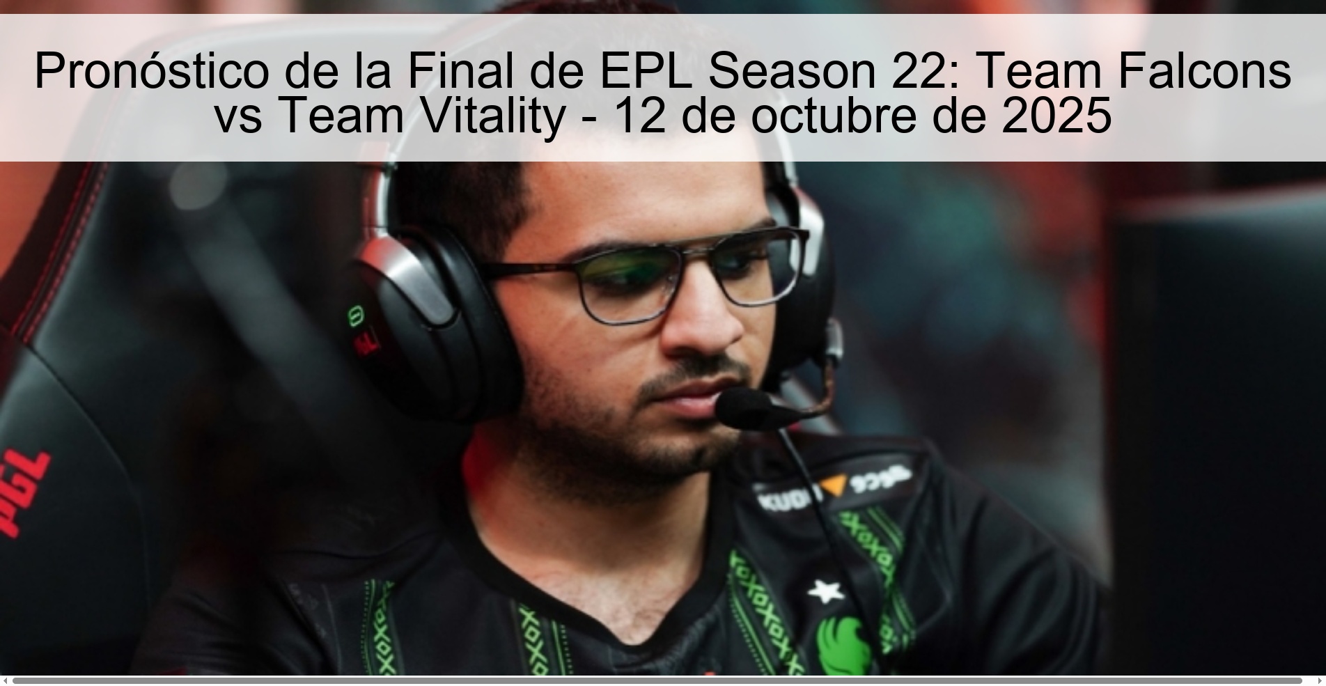 EPL Season 22 Final Prediction: Team Falcons vs Team Vitality – October 12, 2025