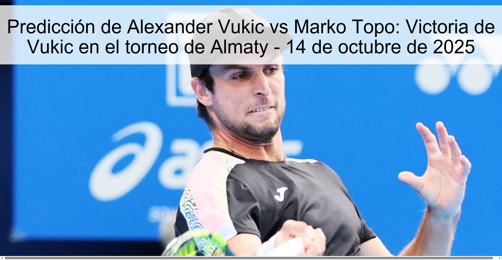 Alexander Vukic vs Marko Topo Prediction: Vukic Victory in Almaty Tournament – October 14, 2025 1 312121