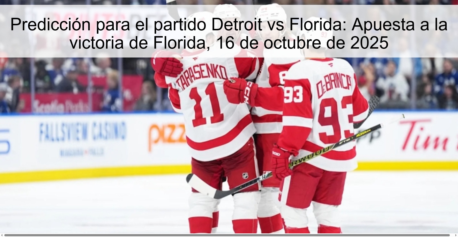 Prediction for the Detroit vs Florida match: Bet on Florida's victory, October 16, 2025 1 312787