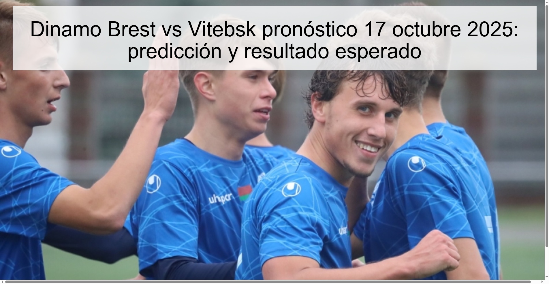 Dinamo Brest vs Vitebsk prediction October 17, 2025: prediction and expected result