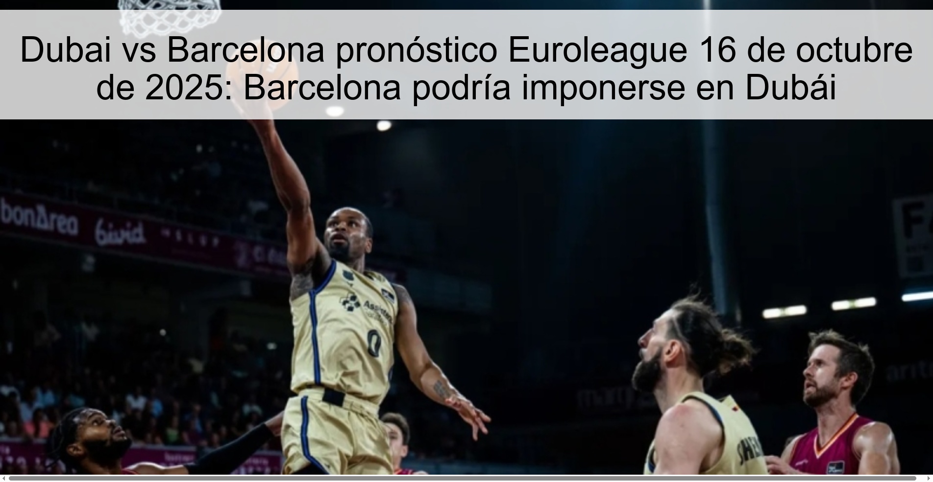 Dubai vs Barcelona Euroleague prediction October 16, 2025: Barcelona could win in Dubai 1 312990