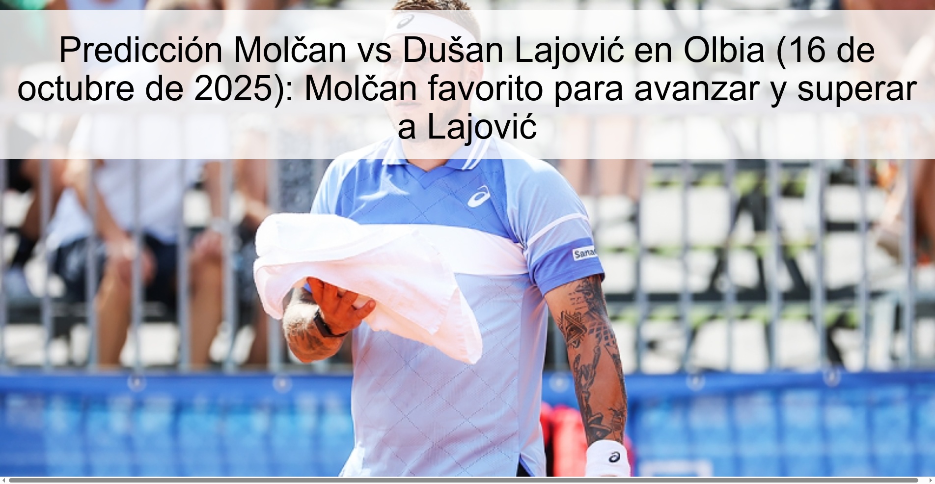 Molčan vs Dušan Lajović Prediction in Olbia (October 16, 2025): Molčan favorite to advance and overtake Lajović 1 Molčan vs Dušan Lajović Prediction in Olbia (October 16, 2025): Molčan favorite to advance and overtake Lajović