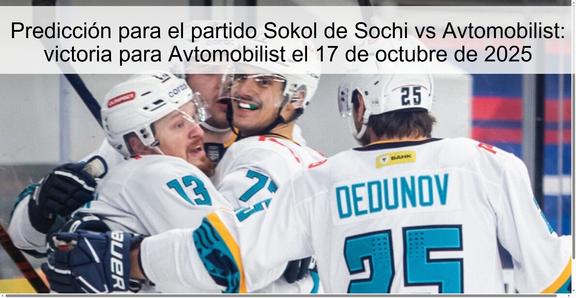 Prediction for the match Sokol de Sochi vs Avtomobilist: victory for Avtomobilist on October 17, 2025 1 313261