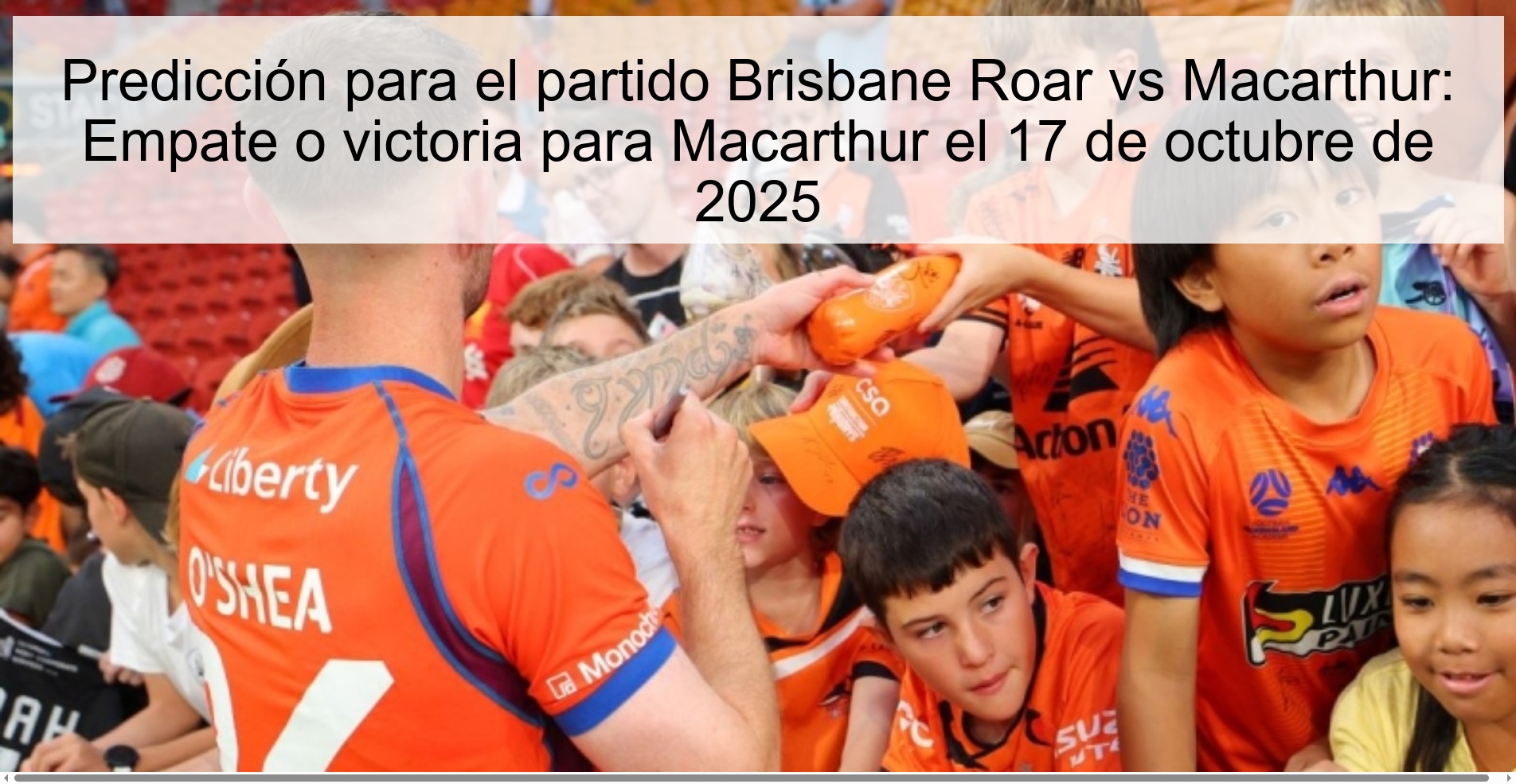 Prediction for the Brisbane Roar vs Macarthur match: Draw or win for Macarthur on October 17, 2025