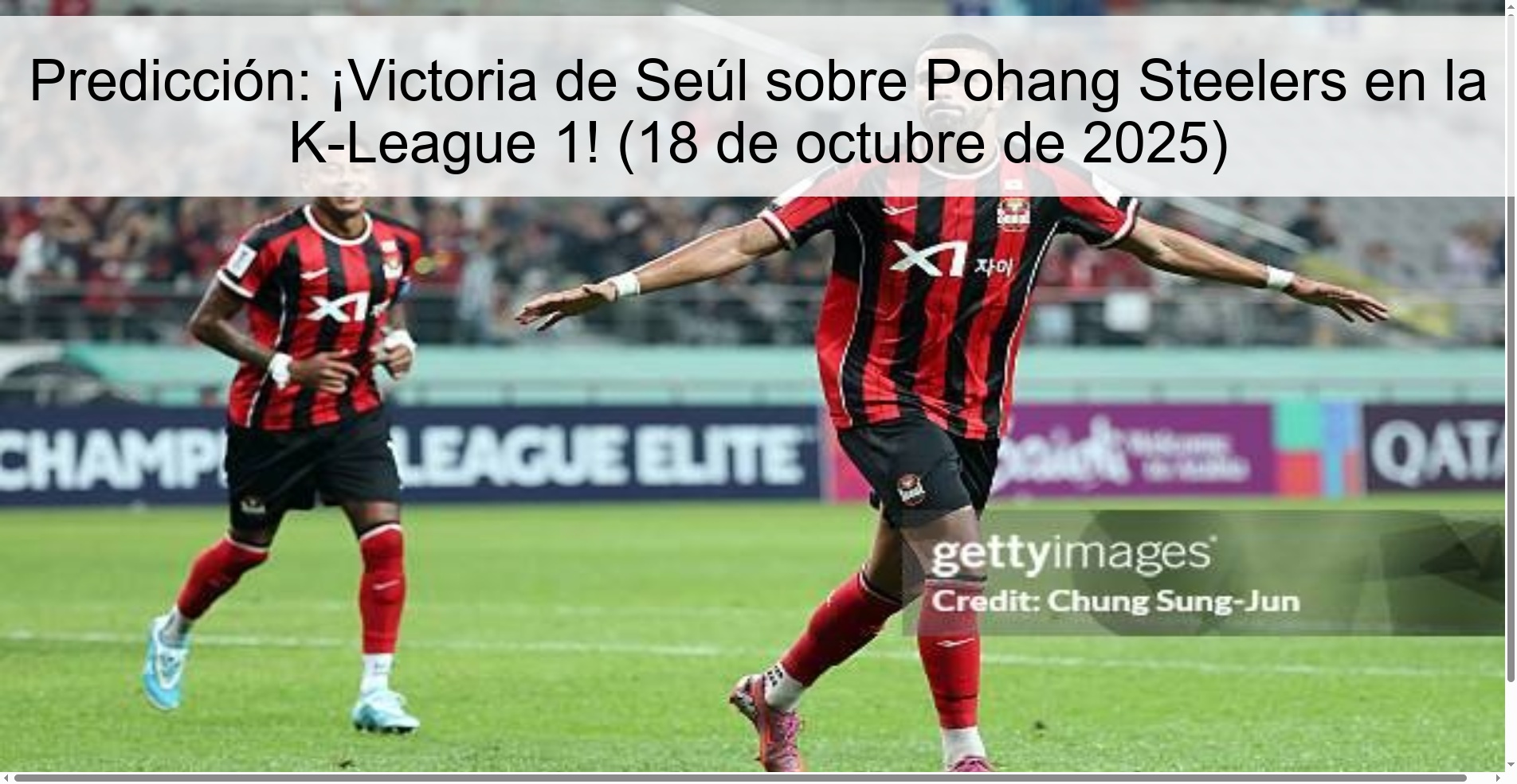 Prediction: Seoul victory over Pohang Steelers in K-League 1! (October 18, 2025)