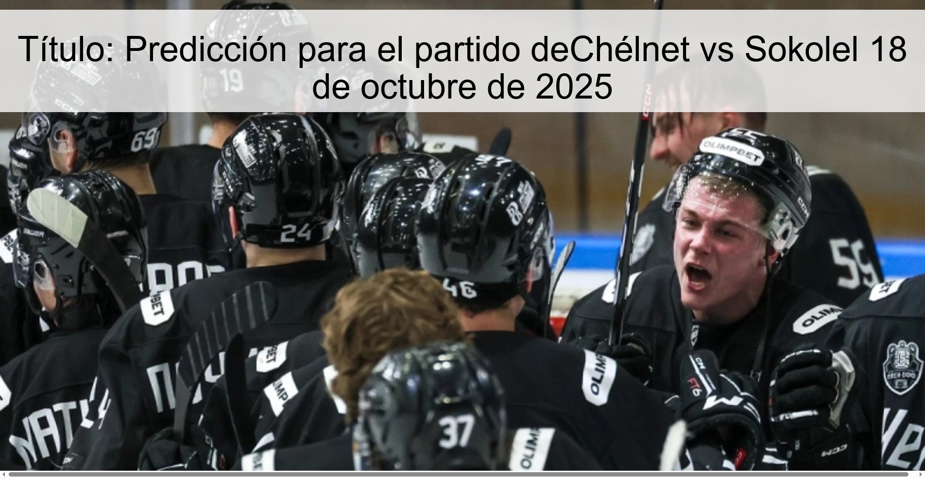 Title: Prediction for the Chélnet vs Sokole match on October 18, 2025 1 313537
