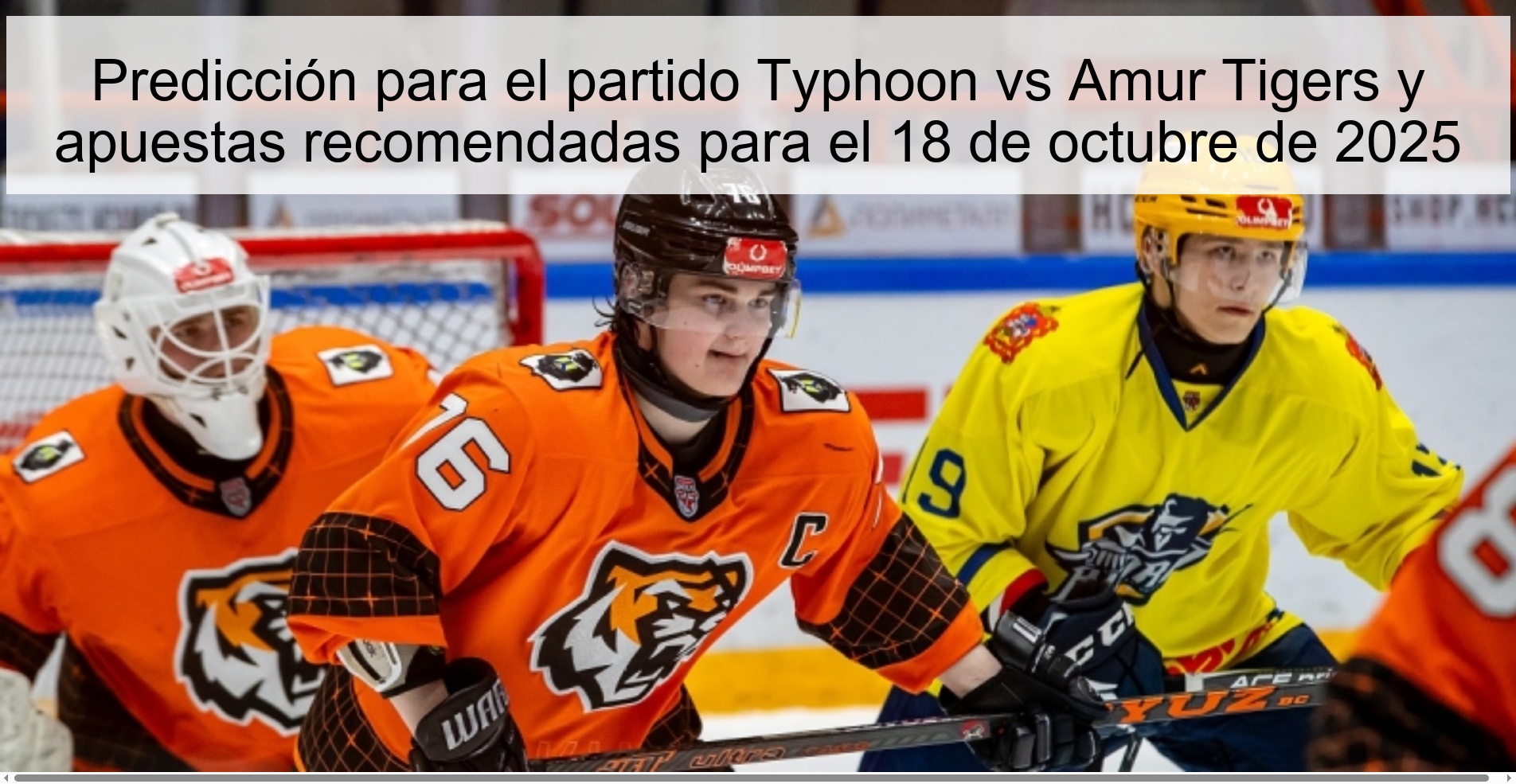 Prediction for the Typhoon vs Amur Tigers match and recommended bets for October 18, 2025