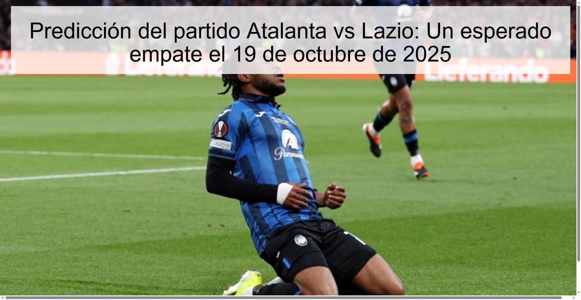 Atalanta vs Lazio match prediction: An expected draw on October 19, 2025