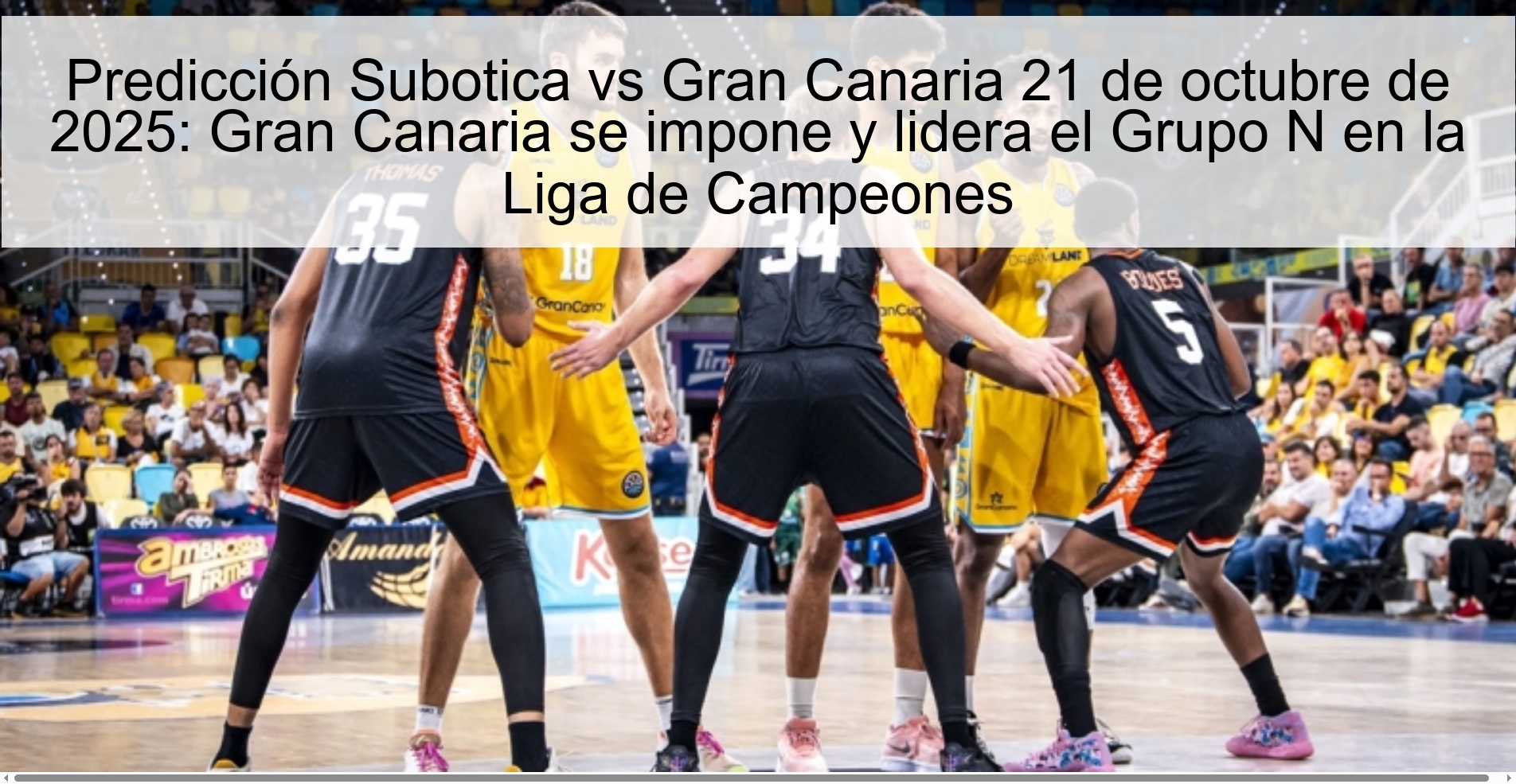 Subotica vs Gran Canaria Prediction October 21, 2025: Gran Canaria wins and leads Group N in the Champions League