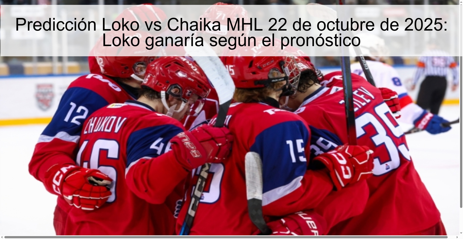 Loko vs Chaika MHL Prediction October 22, 2025: Loko would win according to the prediction 1 Loko vs Chaika MHL Prediction October 22, 2025: Loko would win according to the prediction