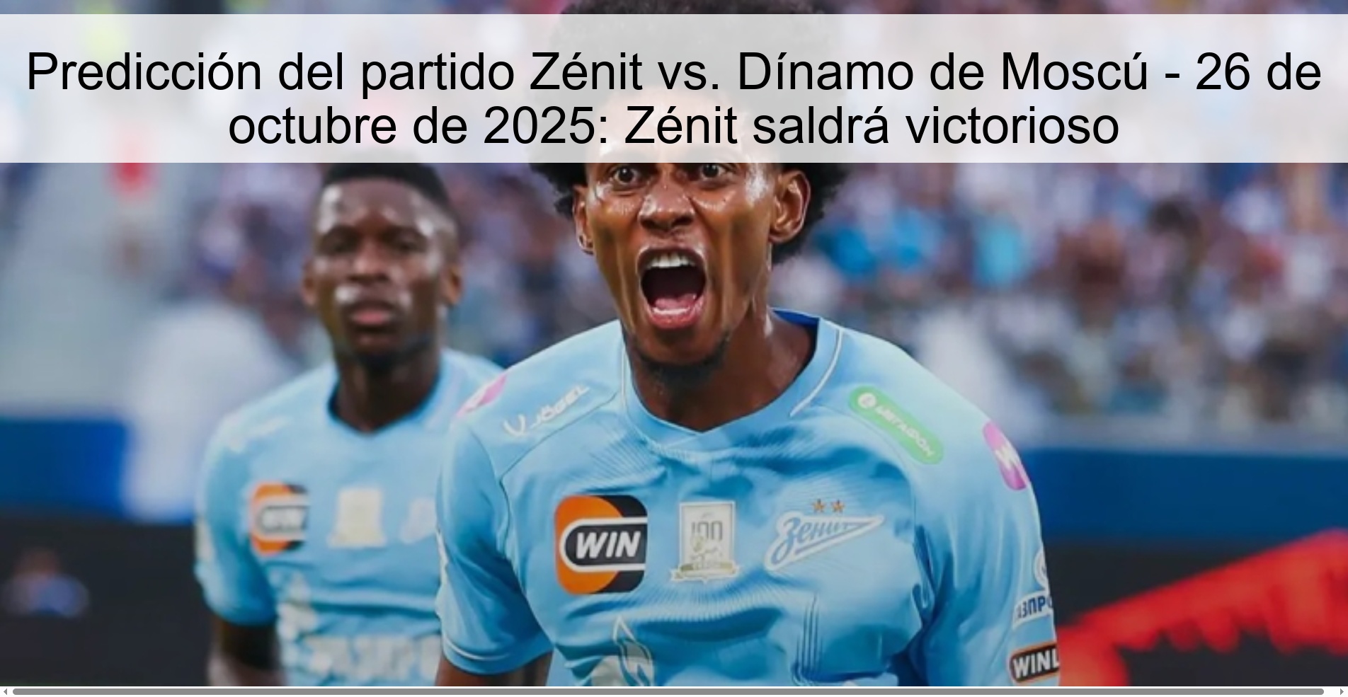 Predicción del partido Zénit vs. Dínamo de Moscú - 26 de octubre de 2025: Zénit saldrá victorioso 1 Predicción del partido Zénit vs. Dínamo de Moscú - 26 de octubre de 2025: Zénit saldrá victorioso
