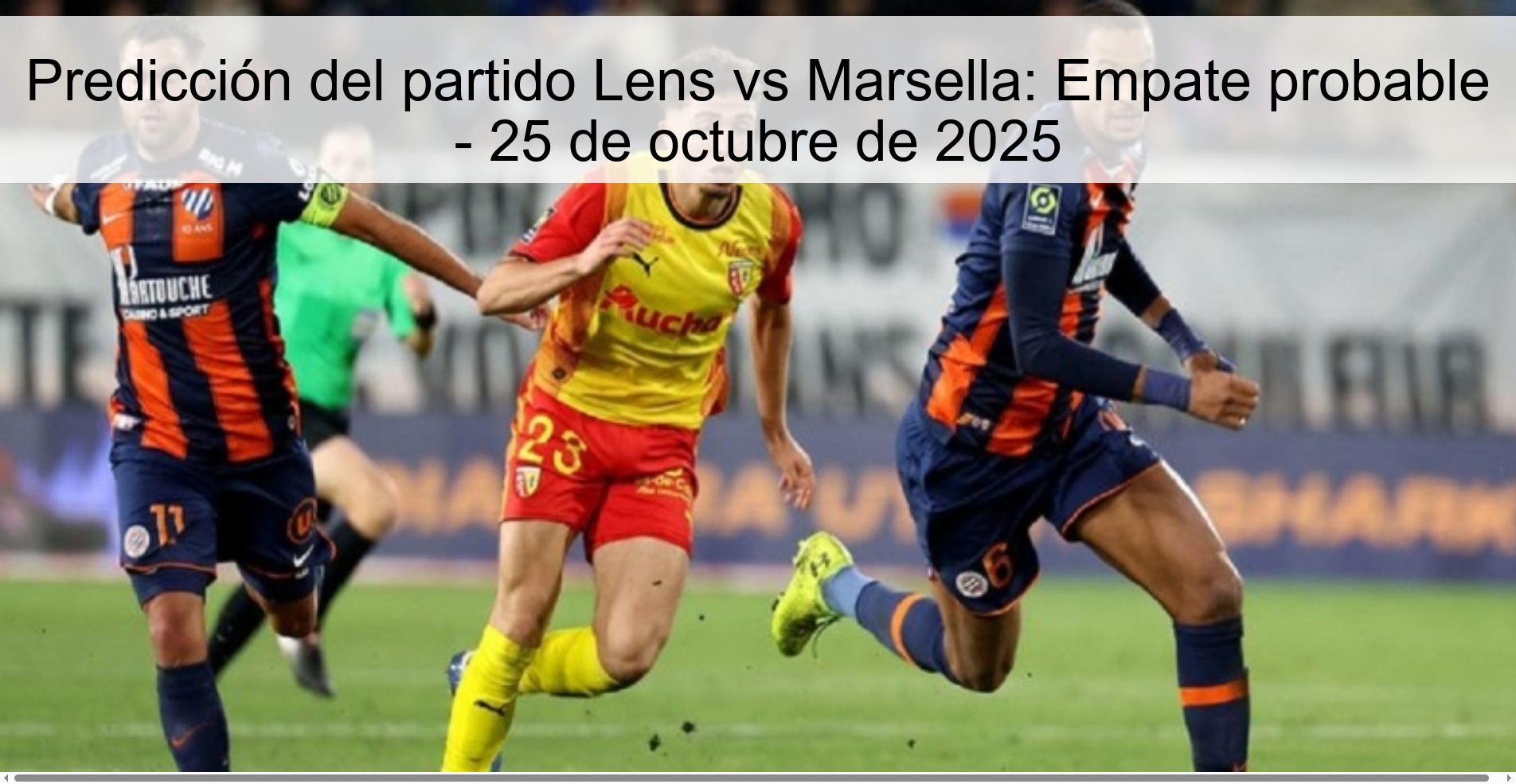 Lens vs Marseille match prediction: Probable draw - October 25, 2025