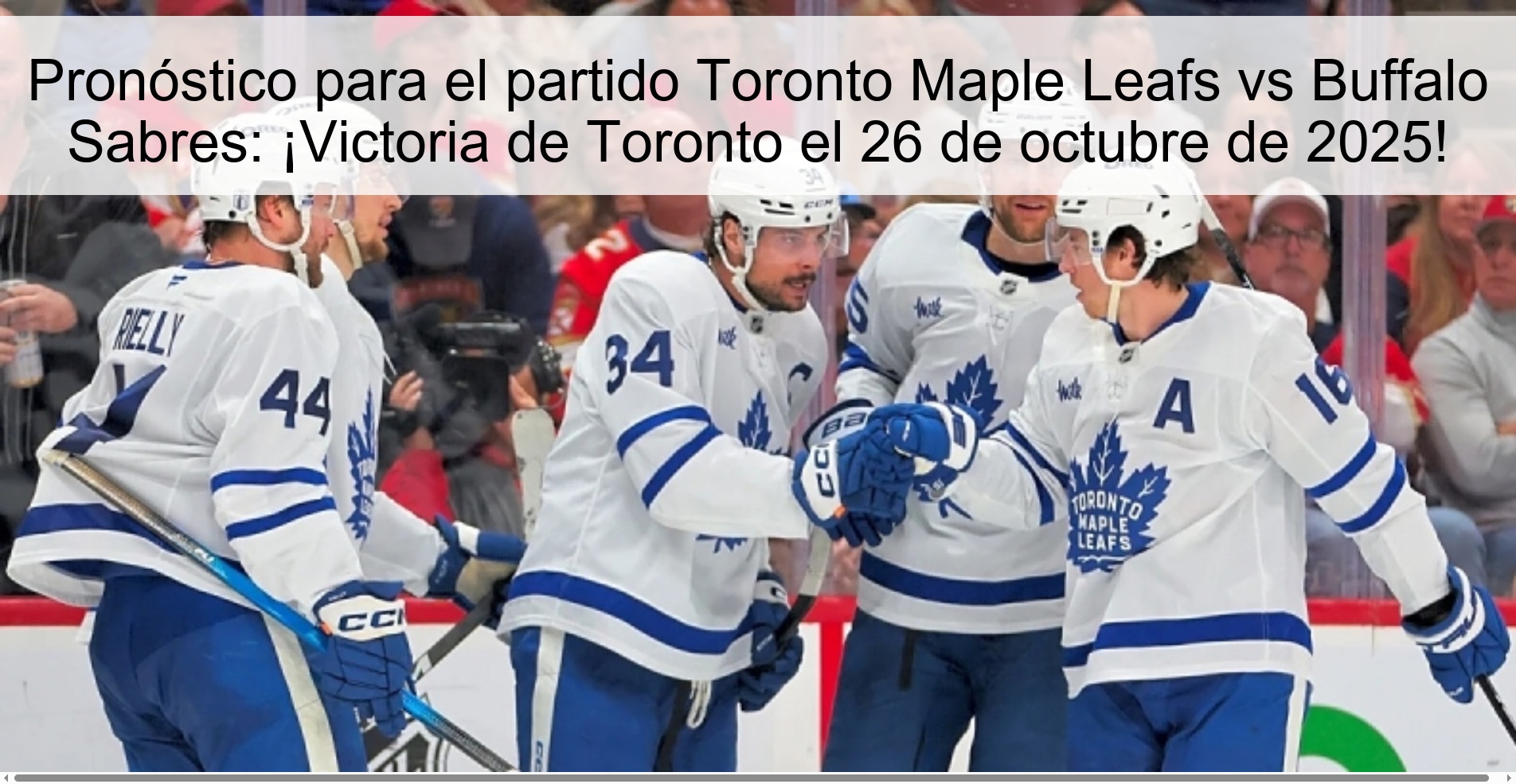 Prediction for the Toronto Maple Leafs vs Buffalo Sabers match: Victory for Toronto on October 26, 2025!