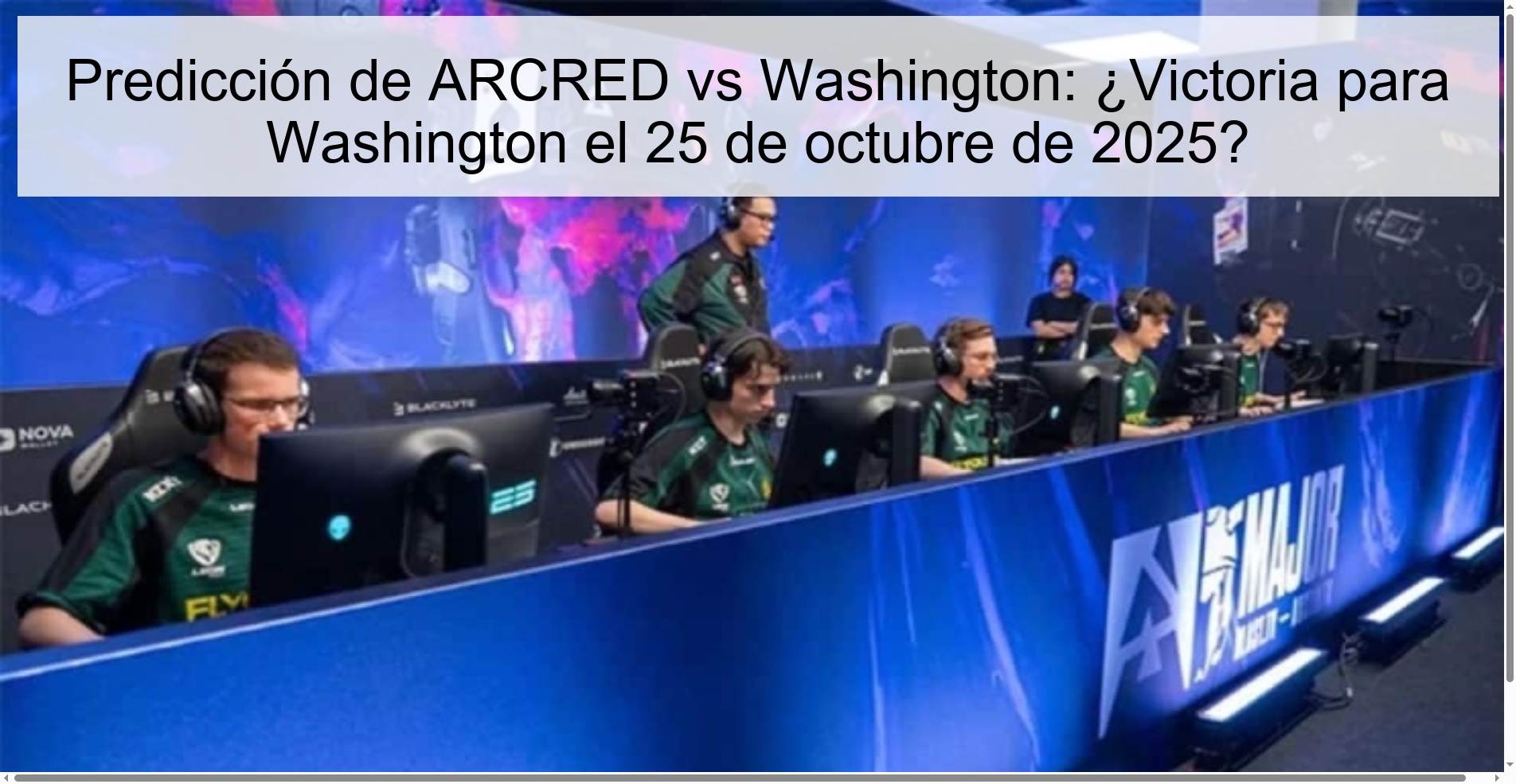 Predicción de ARCRED vs Washington: ¿Victoria para Washington el 25 de octubre de 2025?