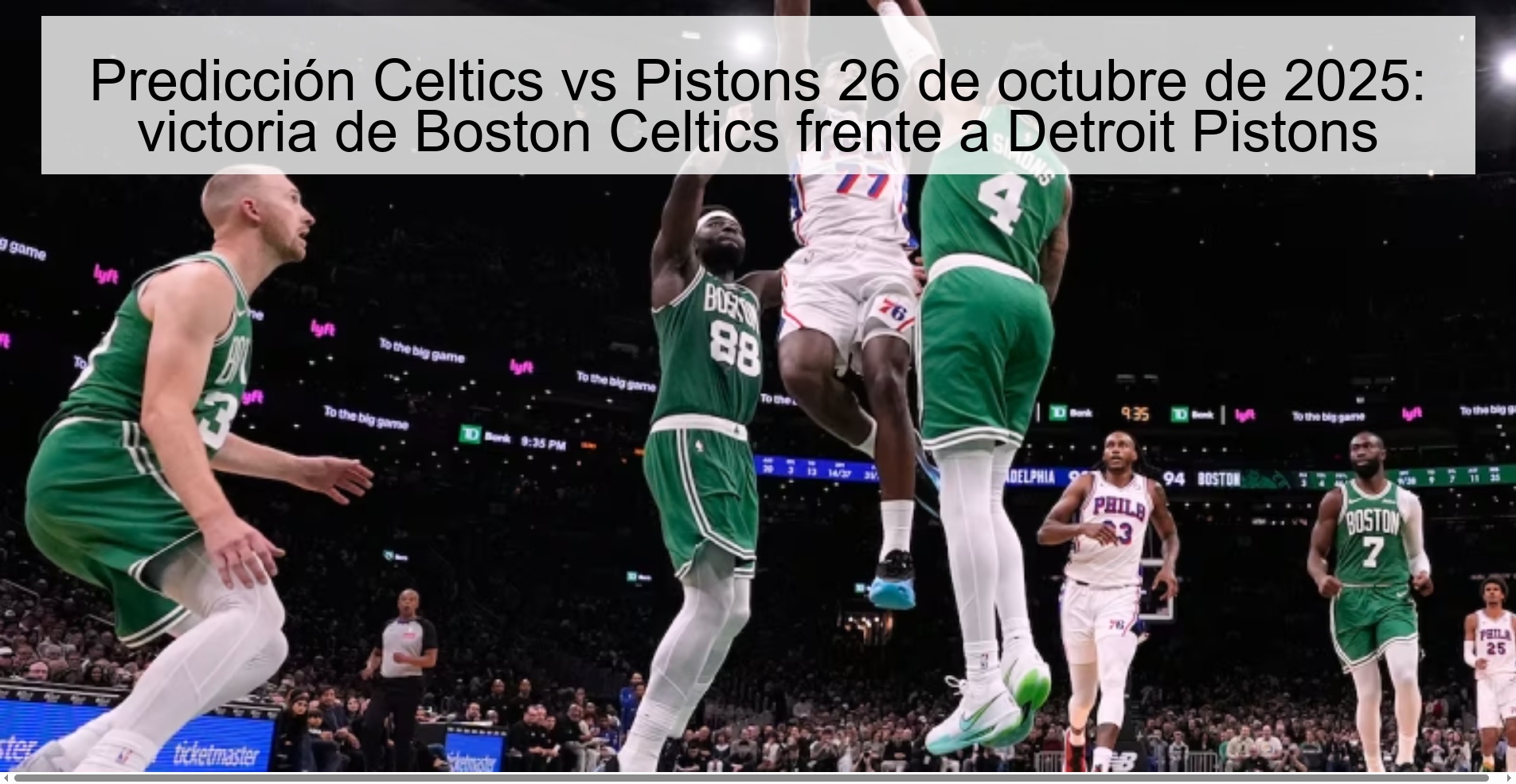 Predicción Celtics vs Pistons 26 de octubre de 2025: victoria de Boston Celtics frente a Detroit Pistons 1 316824