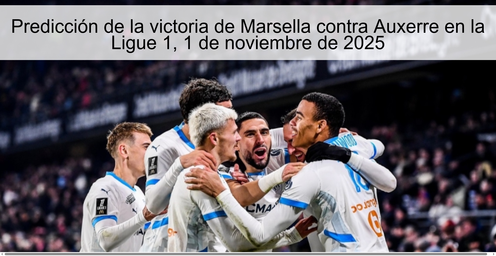 Marseille victory prediction against Auxerre in Ligue 1, November 1, 2025 1 318727